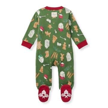 Burt's Bees Baby Girls' Organic Cotton Footed Pajamas with Zip Front