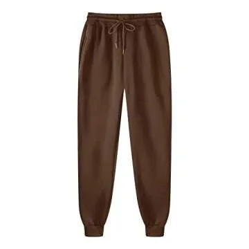 Men's Tracksuits,2 Piece Athletic Hoodie Tracksuit Set Activewear Solid Sweatshirt Sweatpant Sports Set for Men SweatSuit(Ad#Brown,X-Large)