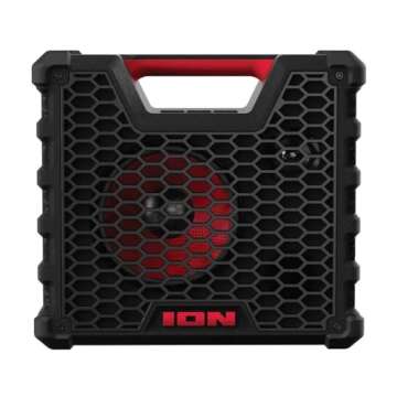 Ion Audio Tailgater Tough Portable Bluetooth Speaker - Rugged & Waterproof 65W Outdoor Sound