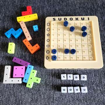 MUKIKIM Sudoku Square - Sudoku Strategy with A Twist! 248,832 Solutions STEM Genius Game! Roll The Dice & Race Your Opponent. First Player to Complete The Puzzle Wins!