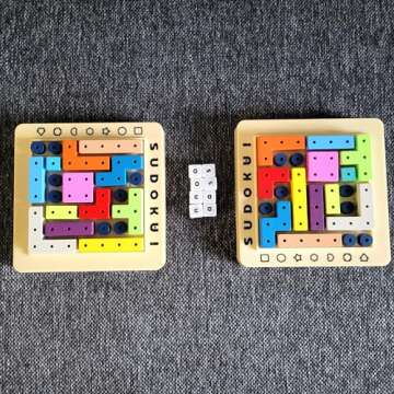 MUKIKIM Sudoku Square - Sudoku Strategy with A Twist! 248,832 Solutions STEM Genius Game! Roll The Dice & Race Your Opponent. First Player to Complete The Puzzle Wins!