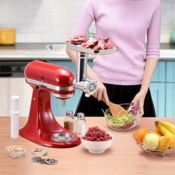 KITOART Meat Grinder Attachment for Easy Kitchen Tasks