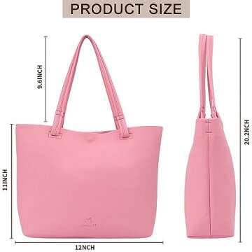 Stylish 2023 Leather Tote Bag for Women with Upgrades