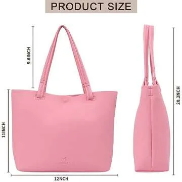 Stylish 2023 Leather Tote Bag for Women with Upgrades