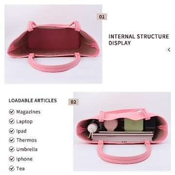 Stylish 2023 Leather Tote Bag for Women with Upgrades