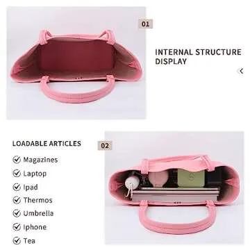 Stylish 2023 Leather Tote Bag for Women with Upgrades