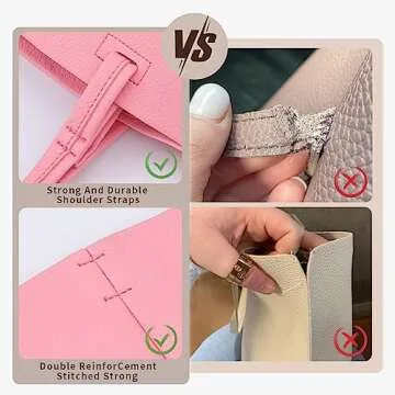 Stylish 2023 Leather Tote Bag for Women with Upgrades