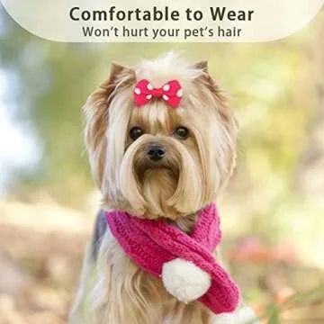Yxiang 100PCS Pet Bow Set for Small Dogs - Vibrant Styles