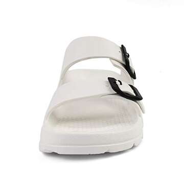 FUNKYMONKEY Women's Adjustable EVA Flat Sandals - Comfort & Style