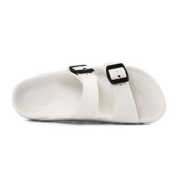 FUNKYMONKEY Women's Adjustable EVA Flat Sandals - Comfort & Style