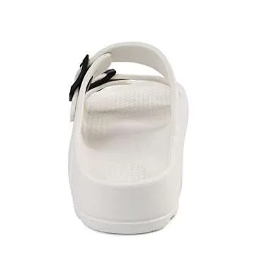 FUNKYMONKEY Women's Adjustable EVA Flat Sandals - Comfort & Style