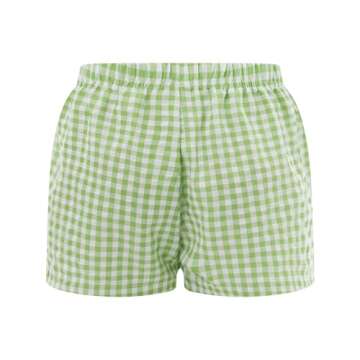 KOSUSANILL Y2K Boxer Shorts for Women - Plaid Lounge Shorts