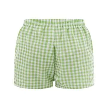 KOSUSANILL Y2K Boxer Shorts for Women - Plaid Lounge Shorts