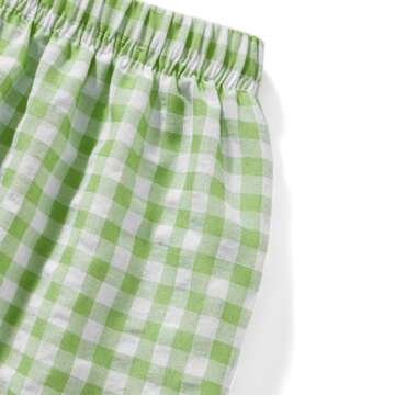 KOSUSANILL Y2K Boxer Shorts for Women - Plaid Lounge Shorts