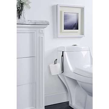 SunnyPoint Over The Tank Toilet Tissue Paper Holder - Compact Metal Design