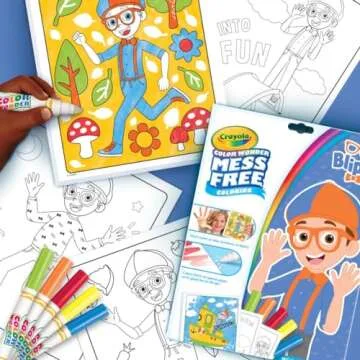 Crayola Blippi Coloring Set with Mess Free Fun for Kids