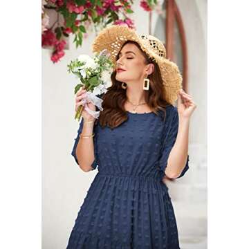 Stylish IN'VOLAND Plus Size Midi Dress for Summer