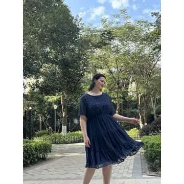 Stylish IN'VOLAND Plus Size Midi Dress for Summer