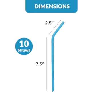Eco-Friendly Silicone Straws Set - Reusable & Flexible