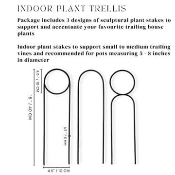 Stylish Indoor Plant Trellis Set for Philodendron & Vines