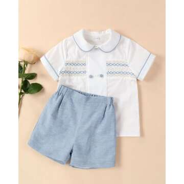 Shop Twoflower Smocked Toddler Outfit Set for Summer