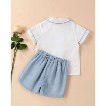 Shop Twoflower Smocked Toddler Outfit Set for Summer