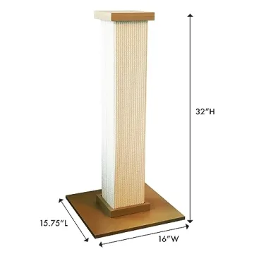 SmartCat Ultimate Cat Scratching Post - Durable and Tall