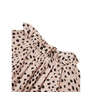 Elegant Avanova Leopard Print Ruffle Blouse for Women