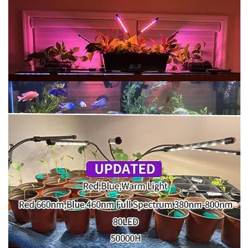 LEOTER LED Grow Light for Indoor Plants - Efficient and Adjustable