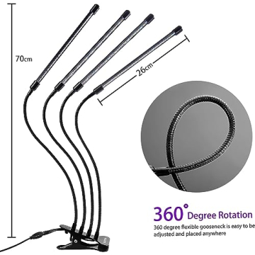 LEOTER LED Grow Light for Indoor Plants - Efficient and Adjustable