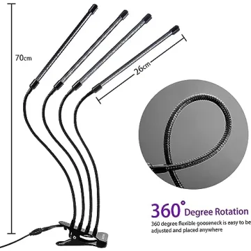 LEOTER LED Grow Light for Indoor Plants - Efficient and Adjustable