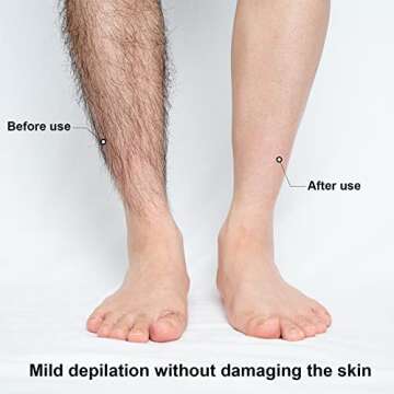 Buwico Crystal Hair Eraser, Crystal Hair Remover for Women and Men, Painless Exfoliation Hair Removal Tool for Arms Legs Back, Magic Hair Eraser (Pink)