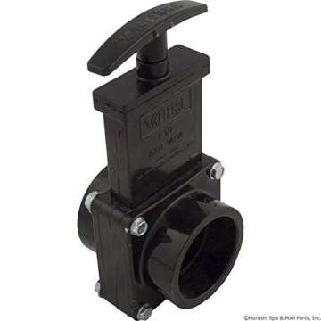 Valterra 7101 ABS Gate Valve, Black, 1-1/2" Slip
