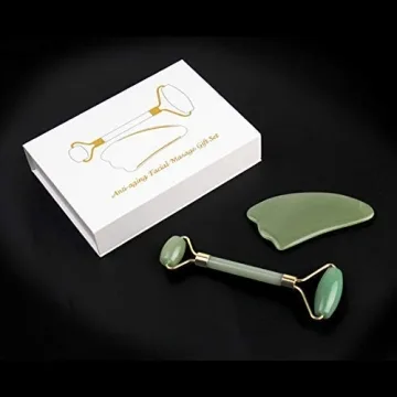 Anti-Aging Jade Roller & Gua Sha Stone Gift Set