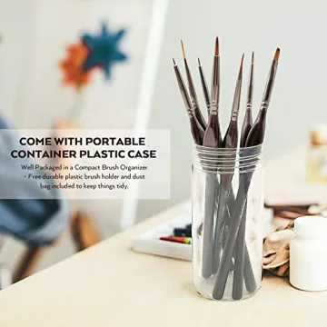 Nicpro Micro Detail Paint Brush Set with 7 Precision Brushes