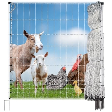 Premier 1 PoultryNet® | Electric Fence for Backyard Chickens, Ducks, Turkeys with Step-in Posts –...