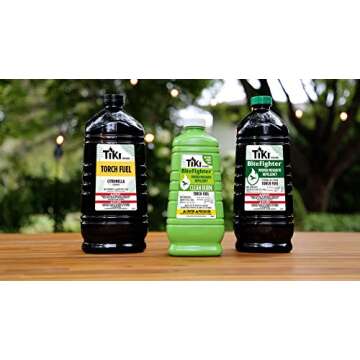 TIKI Clean Burn Torch Fuel, Low-Soot Citronella for Outdoors