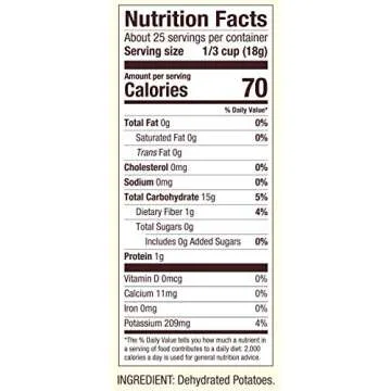 Bob's Red Mill Instant Mashed Potatoes Creamy Potato Flakes, 16-ounce