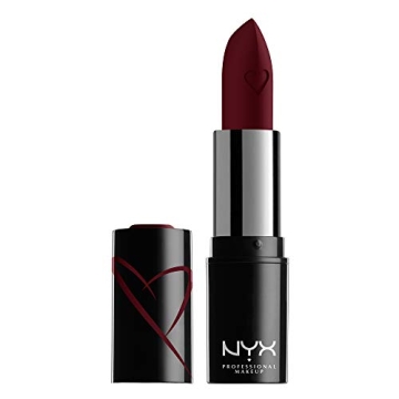 NYX PROFESSIONAL MAKEUP Shout Loud Satin Lipstick, Infused With Shea Butter - Opinionated (Warm Burg...