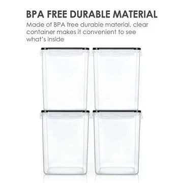 Vtopmart 4 PCS Large BPA Free Food Storage Containers