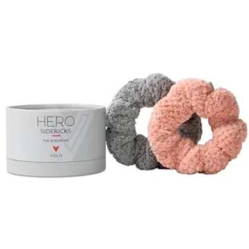 VOLO Cloud Pink Spa Headband & Scrunchie Set for Women