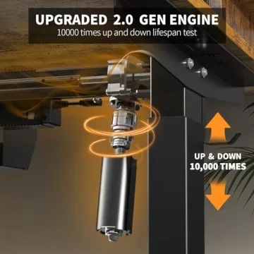 ExaDesk Electric Standing Desk with 4 Drawers and Adjustable Height