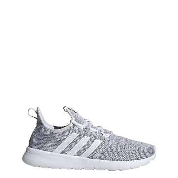 adidas Women's Casual Running Shoe, Cloud White/Cloud White/Core Black, 8