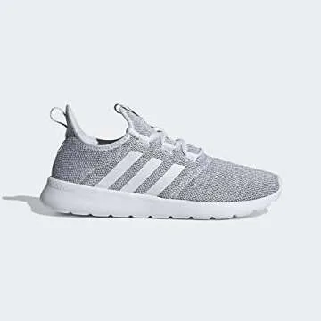 adidas Women's Casual Running Shoe, Cloud White/Cloud White/Core Black, 8