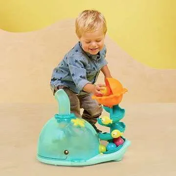B. toys- B. play- Musical Whale Ball Popper with Lights – Developmental Sensory and Fine Motor Dev...
