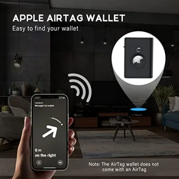 GAOCHALE Leather AirTag Wallet - RFID & Minimalist Design