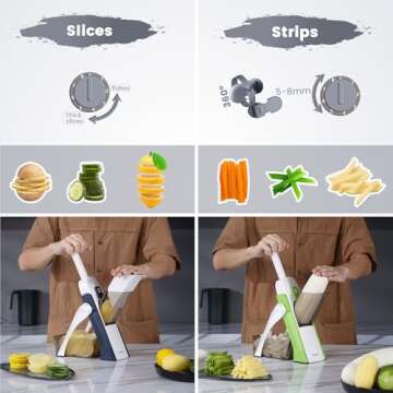 SupMaKin Safe Mandoline Slicer for Fast Kitchen Prep
