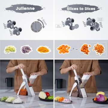 SupMaKin Safe Mandoline Slicer for Fast Kitchen Prep