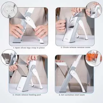 SupMaKin Safe Mandoline Slicer for Fast Kitchen Prep