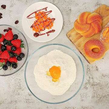 FOYO Glass Mixing Bowls Set - Durable & Versatile Kitchen Essential